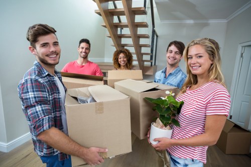 Business professionals planning relocation in Wimbledon