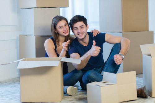 Satisfied customer with efficient furniture haulage